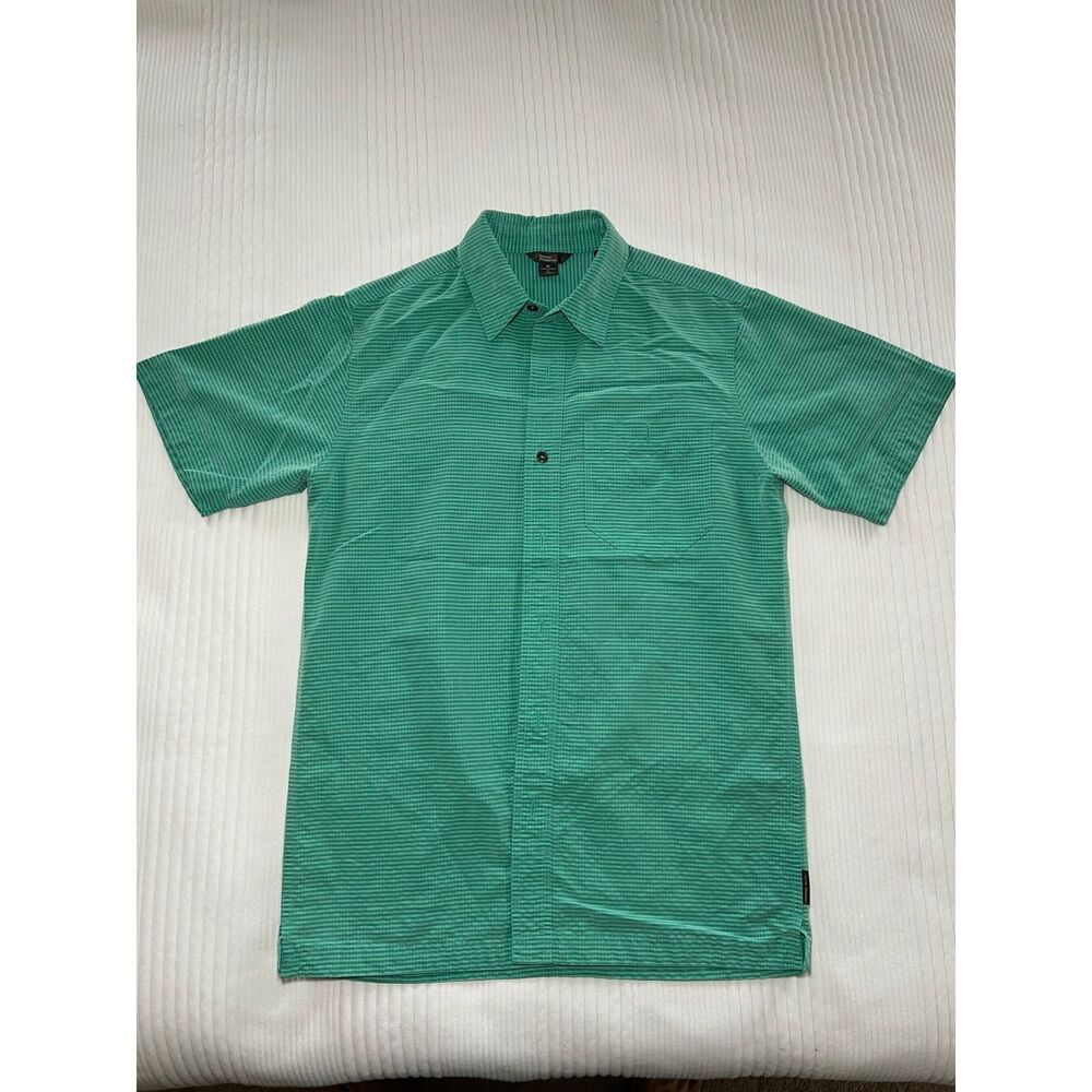 Men's Green Royal Robbins Short Sleeve Button Down - Medium - Like New